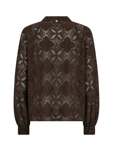 Mos Mosh Spitzenbluse MMTamlyn in schoko - 0002