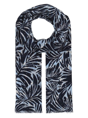 Fraas Schal in marine hellblau - 0001