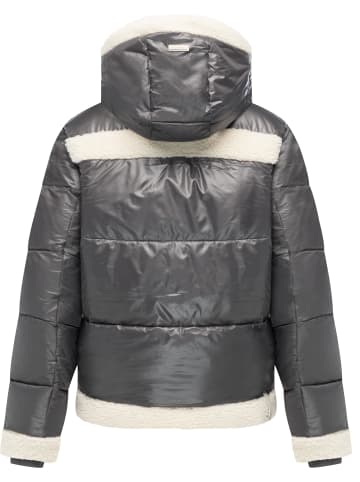 ragwear Winterjacke Editah Shiny YOUMODO in Stone Grey