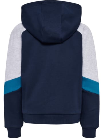 Hummel Kinder Hoodie "Loose Blocked Zip Hoodie" in Blau