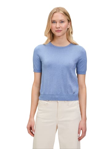 BETTY & CO Feinstrickpullover mit Lurexfaden in Blau