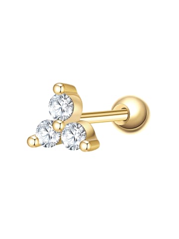 Glanzstücke München Ohrringe aus Sterling Silber mit Zirkonia in gelbgold