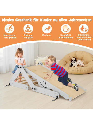 COSTWAY Klettergerüst 5in1 Indoor in Grau