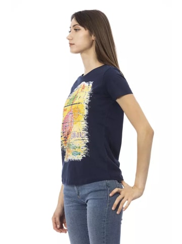 Trussardi Action Blau Baumwolle Tops & T-Shirt