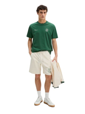 Marc O'Polo MOP Club '67 Football T-Shirt, Heavy Jersey, Oversize in Ivy Green