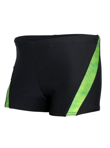 Aquarti Jungen Schwimmhose Kontrastfarbige Einsätze in hellgrün