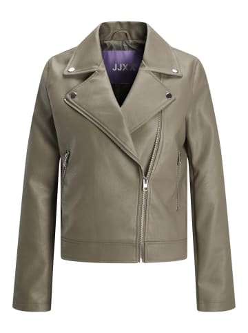 JJXX Bikerjacke in Lederoptik in Brindle