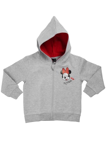 Disney Disney Minnie Mouse Kapuzenpullover mit Reißverschluss und Glitterprint in grau