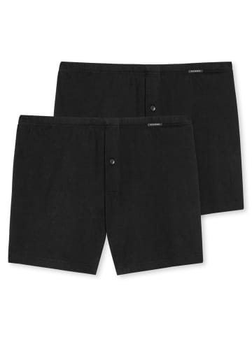 Schiesser Boxershort 2er Pack in Schwarz