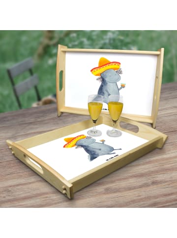 Mr. & Mrs. Panda Servier Tablett Axolotl Tequila ohne Spruch in Weiß