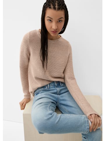 QS Strickpullover in 82W0_sandfarben