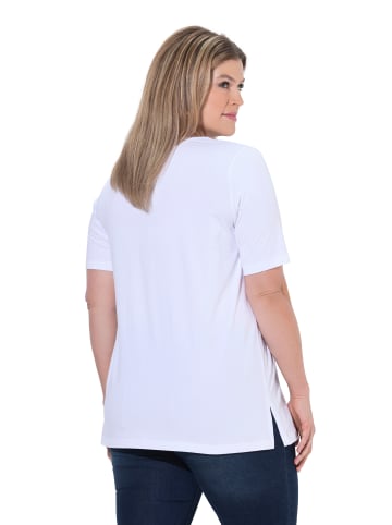 Ulla Popken Shirt in schneeweiß