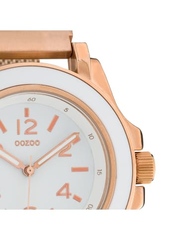 Oozoo Analog-Armbanduhr Oozoo Timepieces rosegold groß (ca. 44mm)