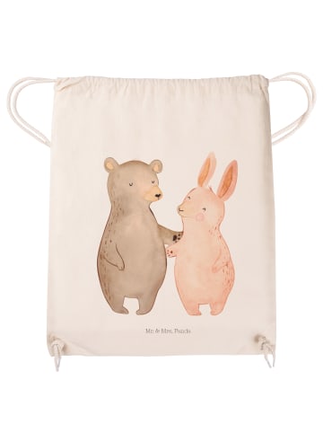 Mr. & Mrs. Panda wander rucksack Bär und Hase Umarmen ohne Spruch in Creme