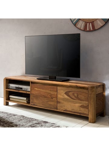 KADIMA DESIGN Lowboard BOHA Massivholz Kommode 140 cm TV-Board in Massivholz