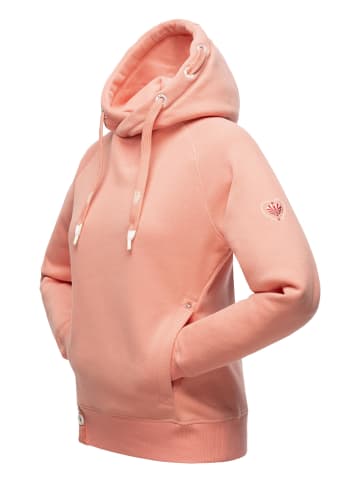 Navahoo Kapuzensweatshirt Liebesmäuschen in Apricot