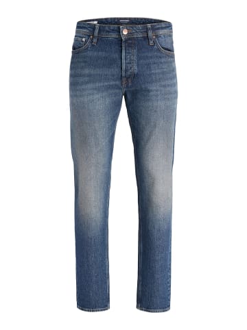 JACK & JONES PLUS Tapered Fit Jeans in Blue Denim