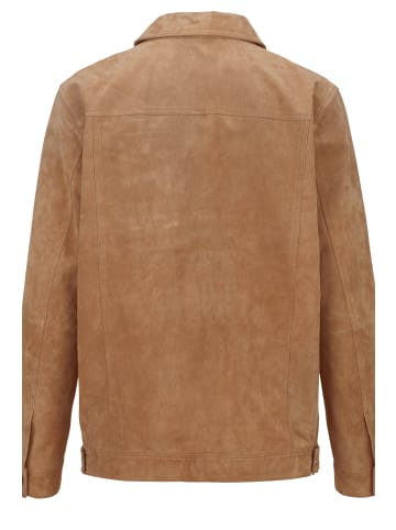 John F. Gee Lederjacke in cognac