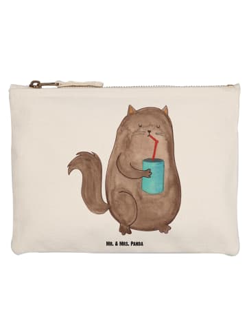 Mr. & Mrs. Panda Kosmetikbeutel Katze Dose ohne Spruch in Weiß