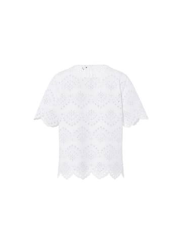 Pieces Halbarmbluse in Bright White