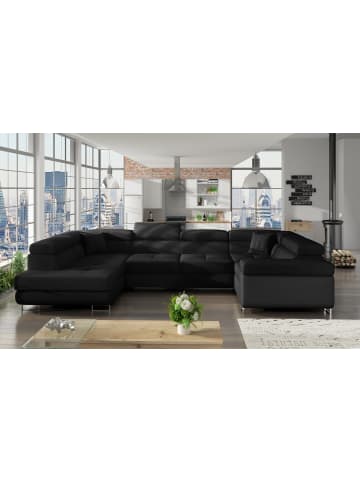 MF Design Lavin Recamiere Links in Schwarz -  (L) 340 x (B) 340 x (H) 90 cm