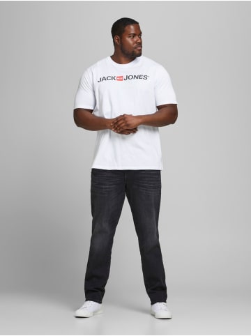 Jack & Jones 2er-SET Kurzarm T-Shirt Plus + Size CREW NECK in Weiß-2