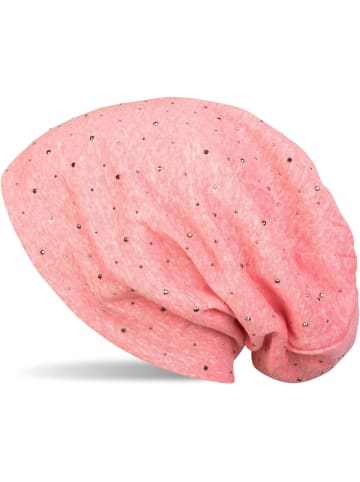 styleBREAKER Beanie Mütze in Koralle meliert