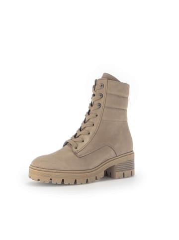 Gabor Comfort Biker Boots in beige