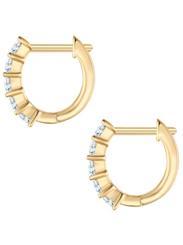 Yokoamii Creolen aus Messing mit Zirkonia in gelbgold