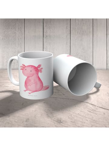 Mr. & Mrs. Panda Kindertasse Axolotl Niedlich ohne Spruch in Weiß