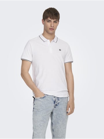 ONLY & SONS Polo in Bright White