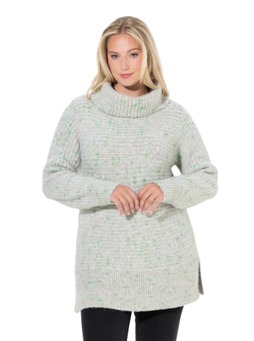 Ulla Popken Pullover in hellgrau mélange