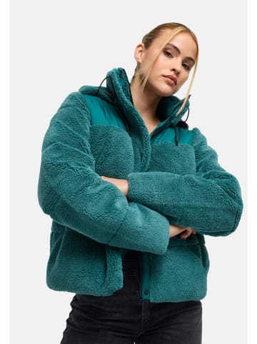 Marikoo Kapuzenplüschjacke Kaguraa 16 in Ocean Green