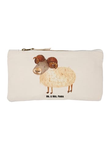 Mr. & Mrs. Panda Schminktasche Sternzeichen Widder ohne Spruch in Weiß