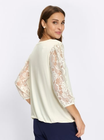 WITT WEIDEN Spitzenshirt in champagner