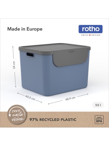 Rotho Recyclingbehälter 55 l - 2er Set ALBULA