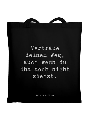 Mr. & Mrs. Panda Tote Bag Spruch Zukunftsplanung Ungewissheit ak... in Schwarz