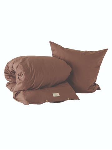 OYOY Bettwäsche Nuku Bedding - Adult Ekstra H220 x W140 cm in choko