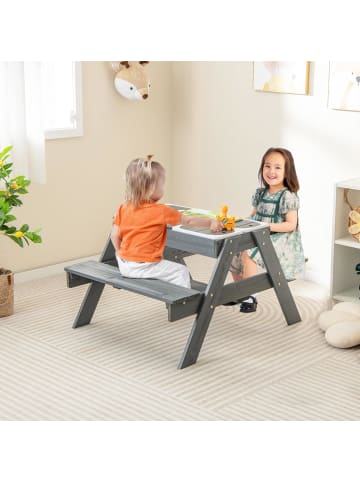 COSTWAY Kindersitzgruppe Outdoor ab 3 Jahren in Grau