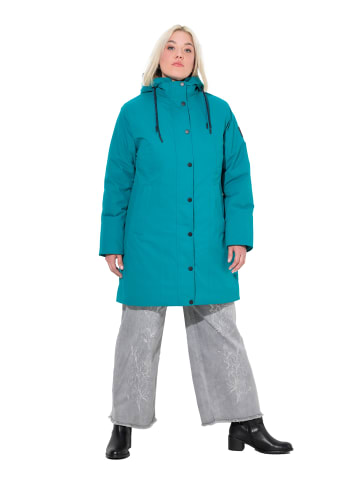 Ulla Popken Mantel in tealblau
