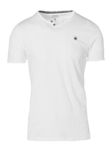 KOROSHI Basic Kurzarm-T-Shirt in weiß