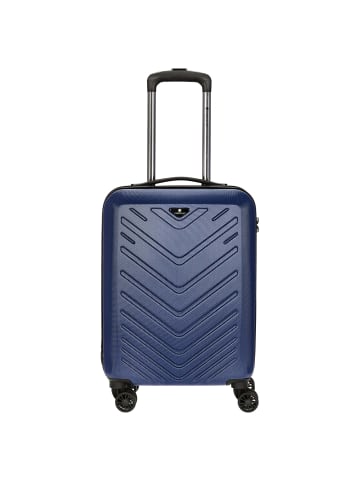 Check.In Mailand - 4-Rollen-Kabinentrolley 55 cm (rot) in blau