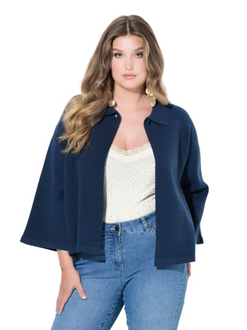 MIAMODA Strickjacke in dunkelblau