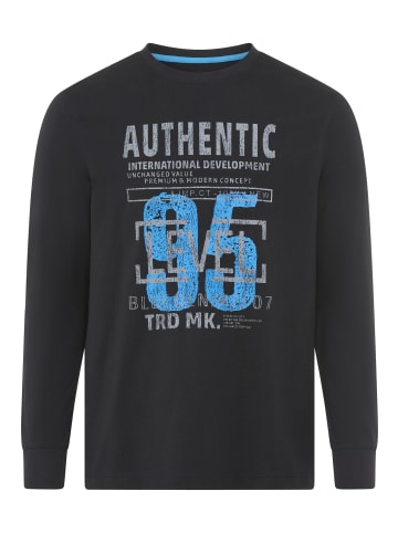 Man's World Langarmshirt in dunkelblau