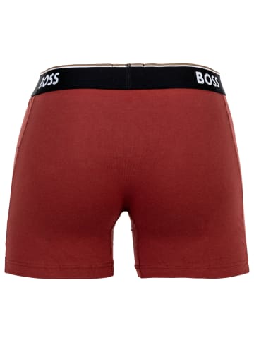 BOSS Boxershort 3er Pack in Schwarz/Weinrot