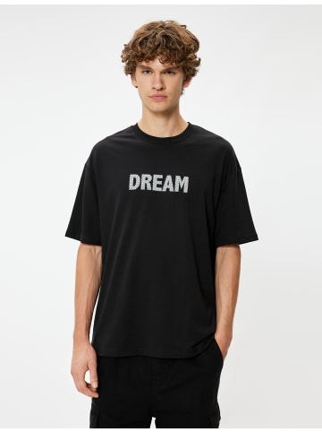 KOTON T-shirt in Schwarz
