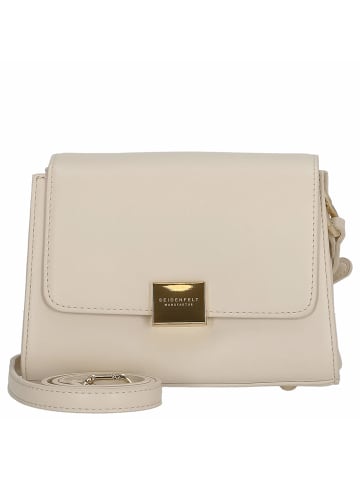 Seidenfelt Ellanda - Umhängetasche 20 cm (black/gold) in tofu beige