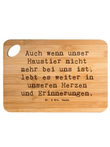 Mr. & Mrs. Panda Holzbrett Spruch Trauerbewältigung nach dem Ver... in Braun