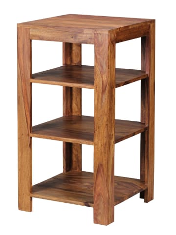 KADIMA DESIGN Massivholz Bücherregal: Mehrzweck-Stauraum, Sheesham, 3-4 Böden