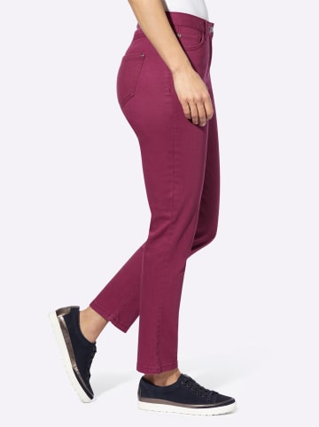 WITT WEIDEN Twill-Jeans in bordeaux